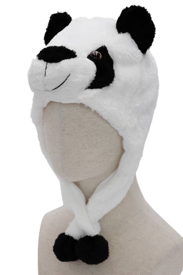 Cap Zone - Wholesale Costume - Women's - Animal Plush Teddy Fur Hat with Short Ear Flaps13