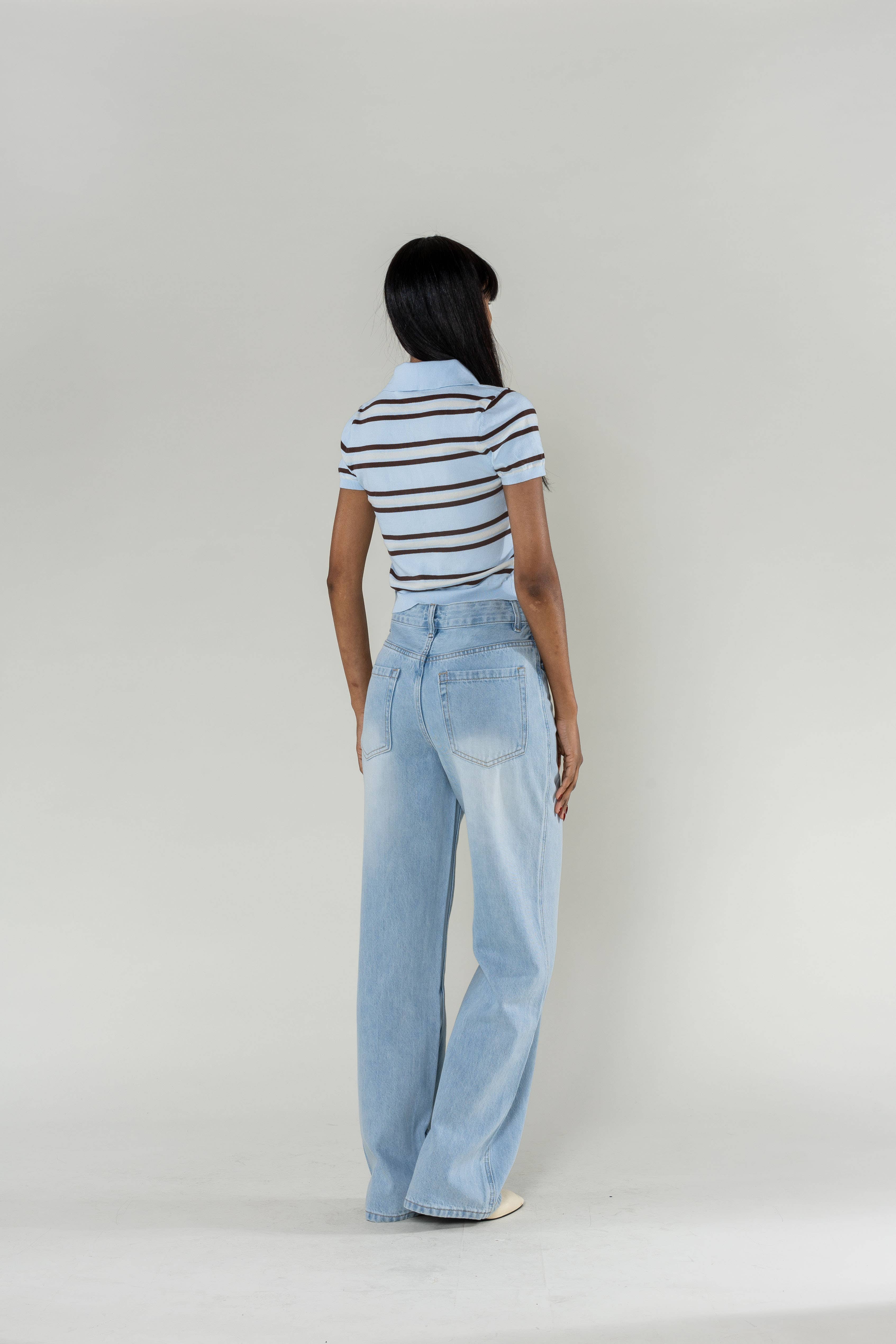 Nina Carter - Venta al por mayor Vaqueros - Mujer - Jean Lyocell Nina Carter de talle alto, corte recto ancho15