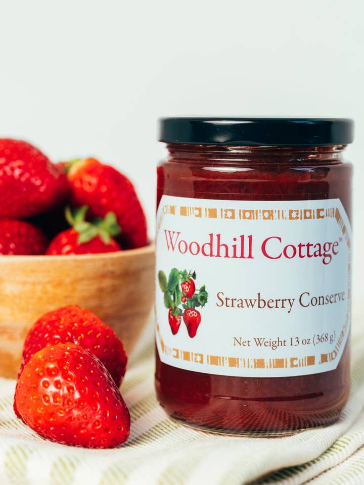 Strawberry Conserve (12-Jar Case) for wholesale by Woodhill Cottage