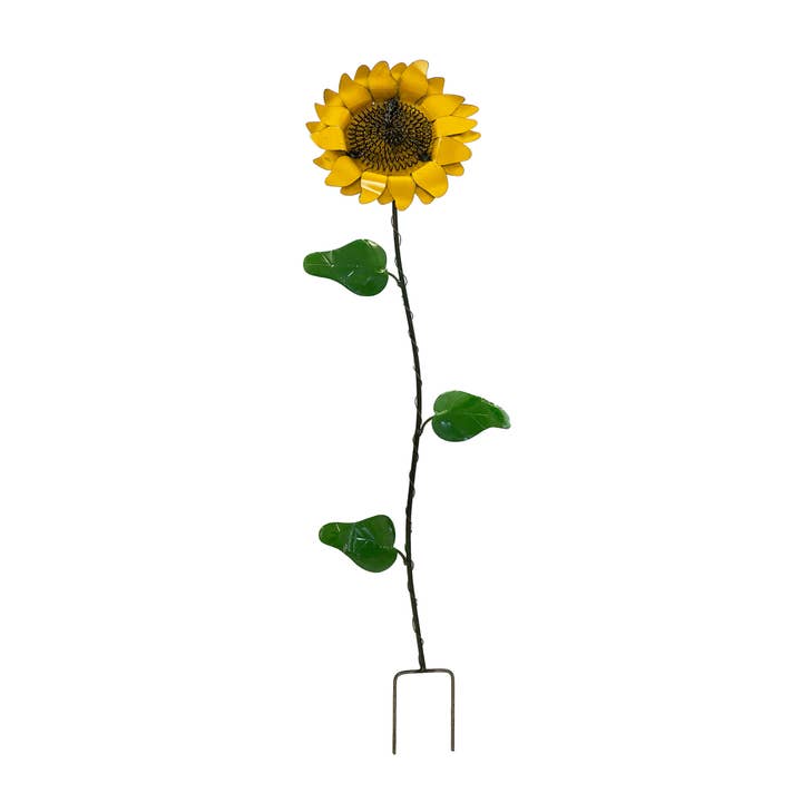 Metal Sunflower Stake for wholesale by Rustic Arrow