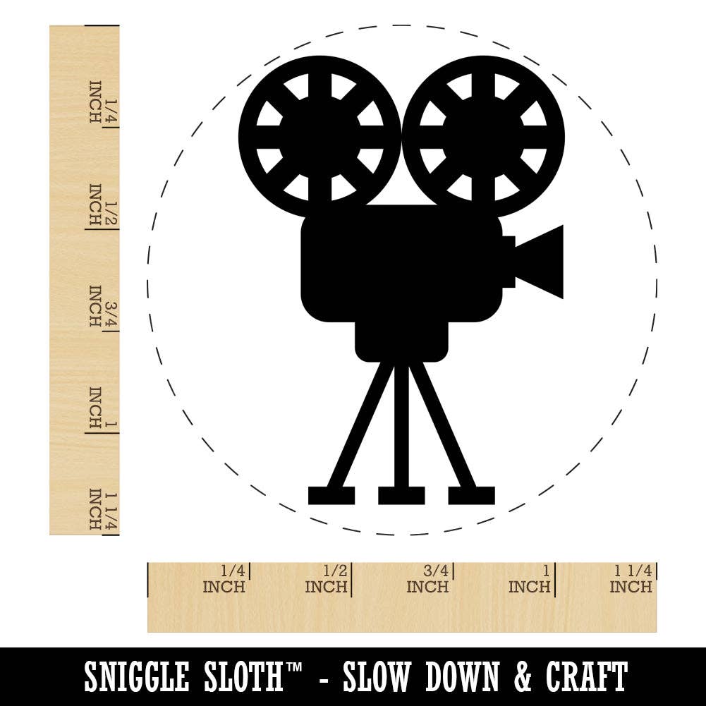 Sniggle Sloth - Wholesale Rubber/Decorative Stamp - Film Movie Camera Rubber Stamp for Stamping Crafting Planners3