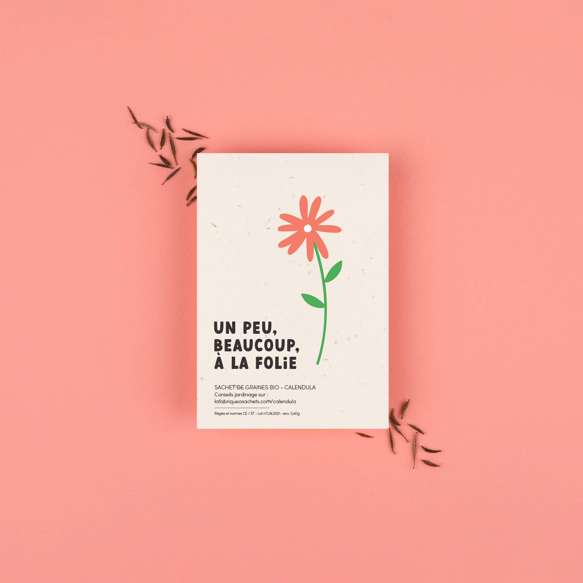 La Fabrique à Sachets - Venta al por mayor Semillas de plantas - A Little, Much, Crazy - Bolsa de semillas de caléndula