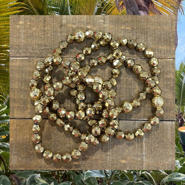 Conjunto de 5 - Hematita Dourada por atacado de Lula 'n' Lee