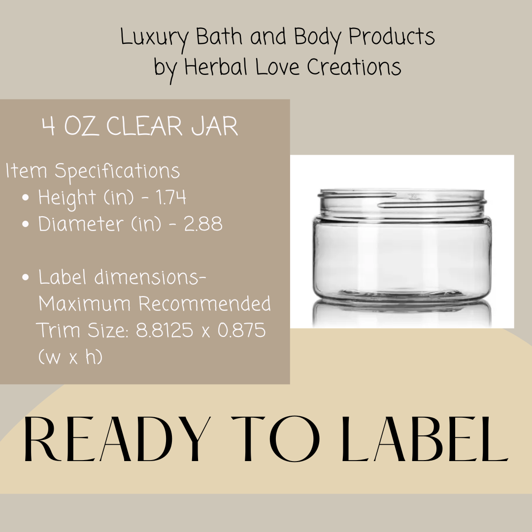 Herbal Love Creations- Luxury Bath and Body - Wholesale Shave Soap - Men's - 4 oz Unlabeled Whipped Cream Shave Soap. 4