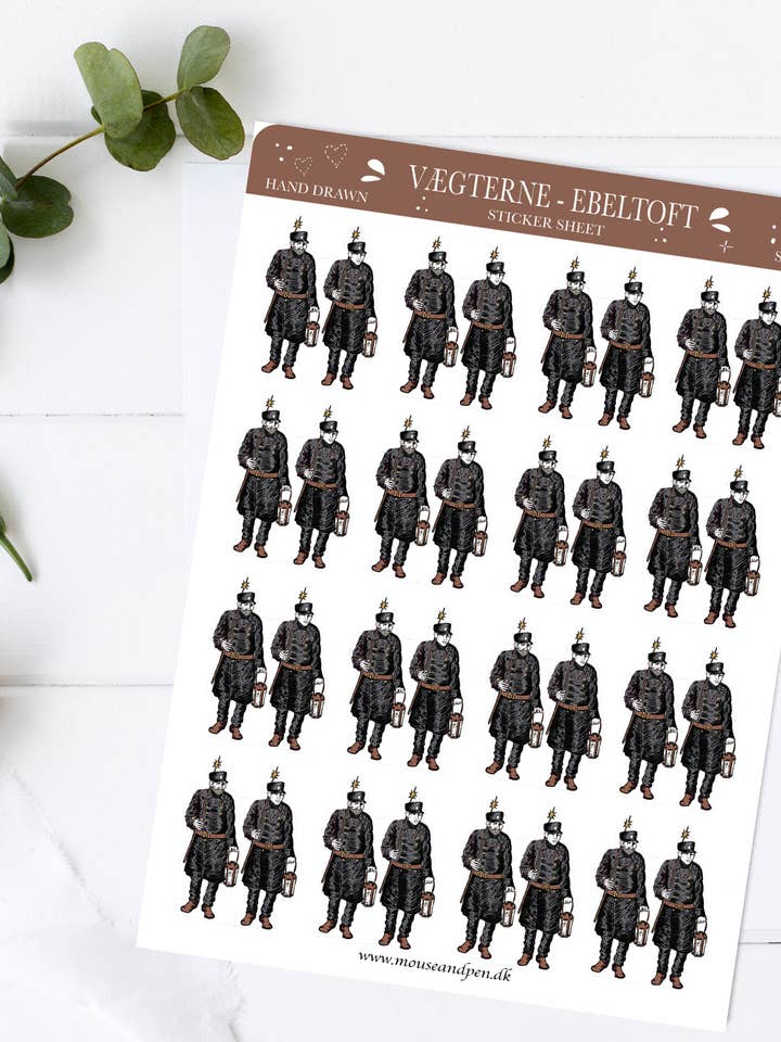 Garder - Sticker sheet for wholesale by Mouse and Pen Illustration ApS