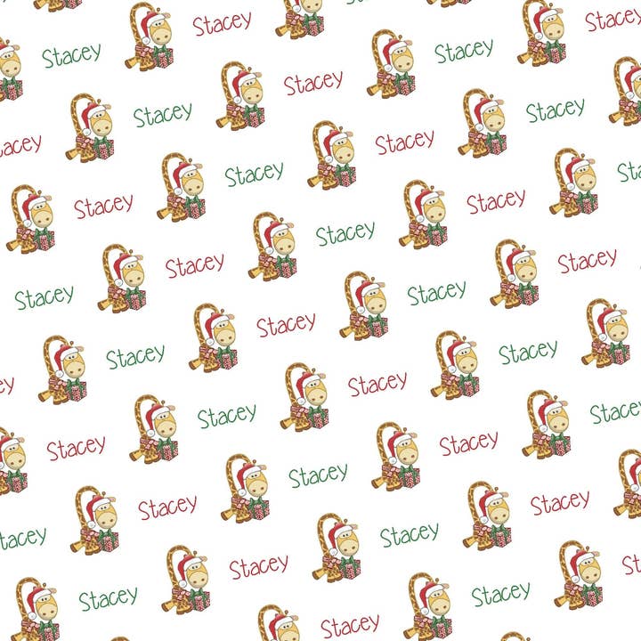 Papel de seda de Natal de girafa de Natal personalizado por atacado de Potter's Printing
