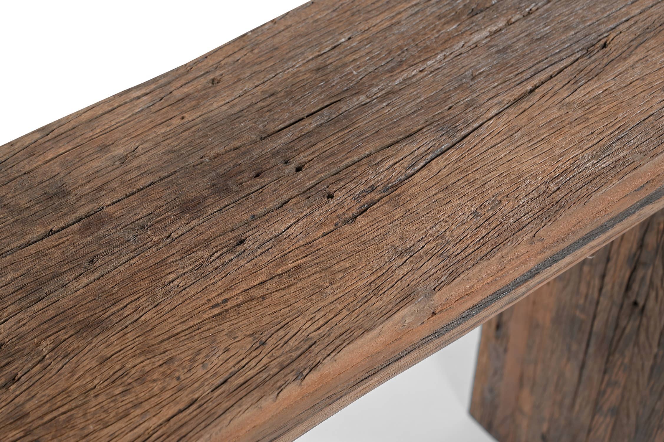 Wood Strips Console Table Natural H 35.5" & L 59" for wholesale on Faire10