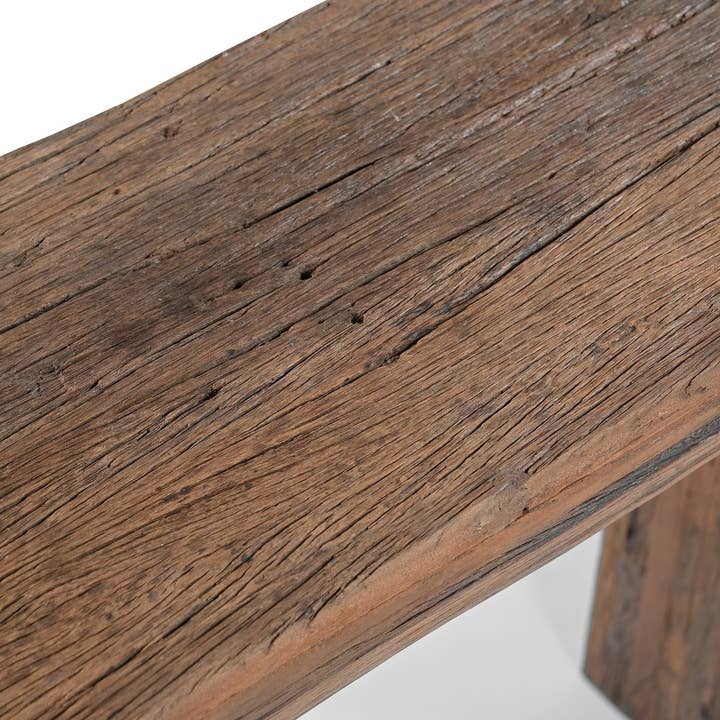 Wood Strips Console Table Natural H 35.5" & L 59" for wholesale on Faire10