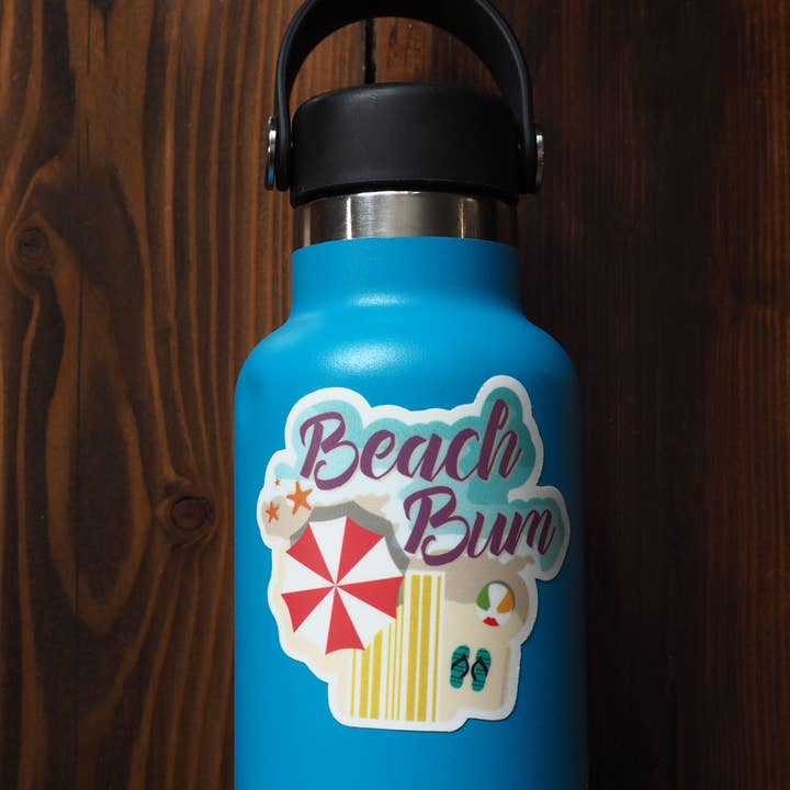 Sentinel Supply - Wholesale Sticker - Beach Bum Sticker - Cute Beach Decal for Tumblers & Laptops6