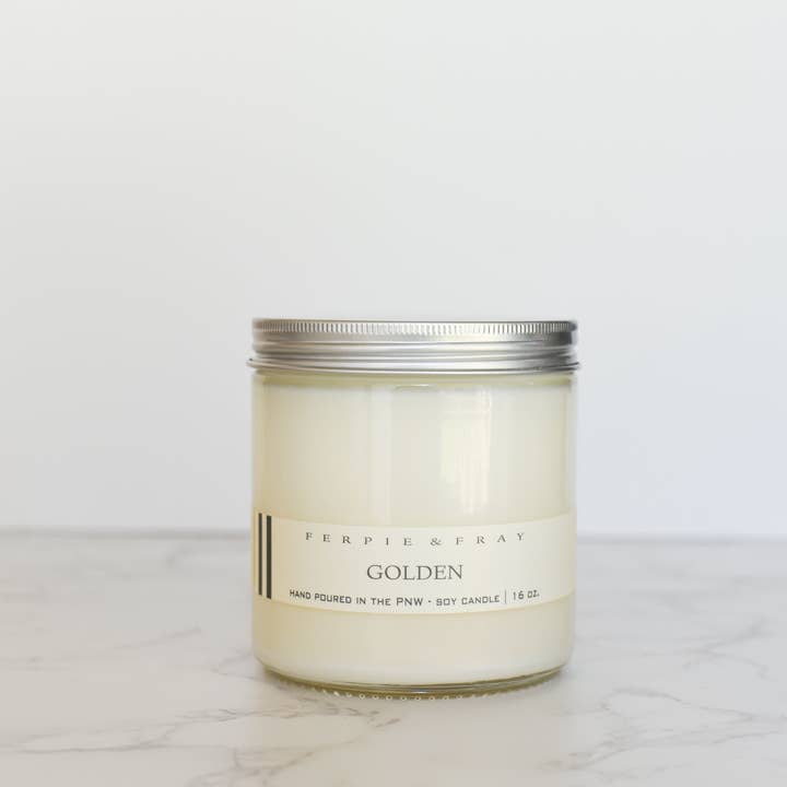 Ferpie + Fray - Wholesale Jar/Filled Candle - Golden