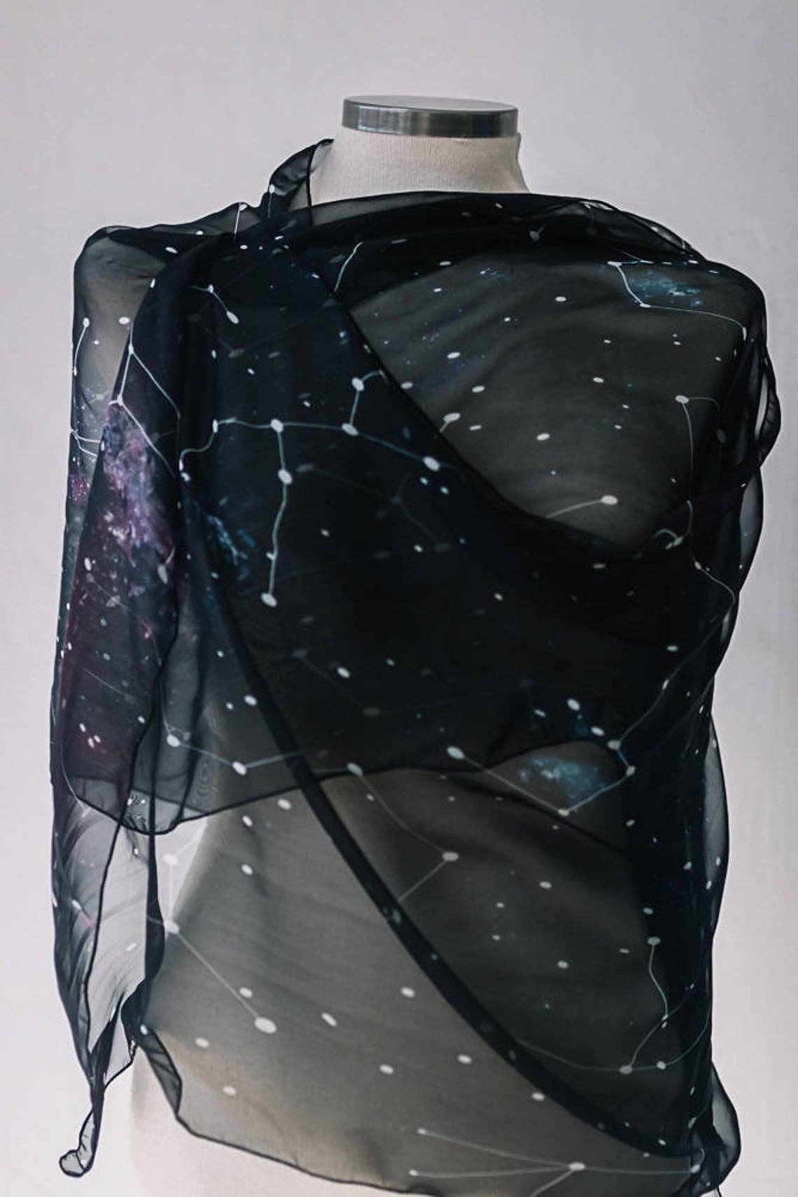 Costurero Real - Wholesale Scarf - Women's - Scarf Constellations dark bohemian Celestial foulard gift6