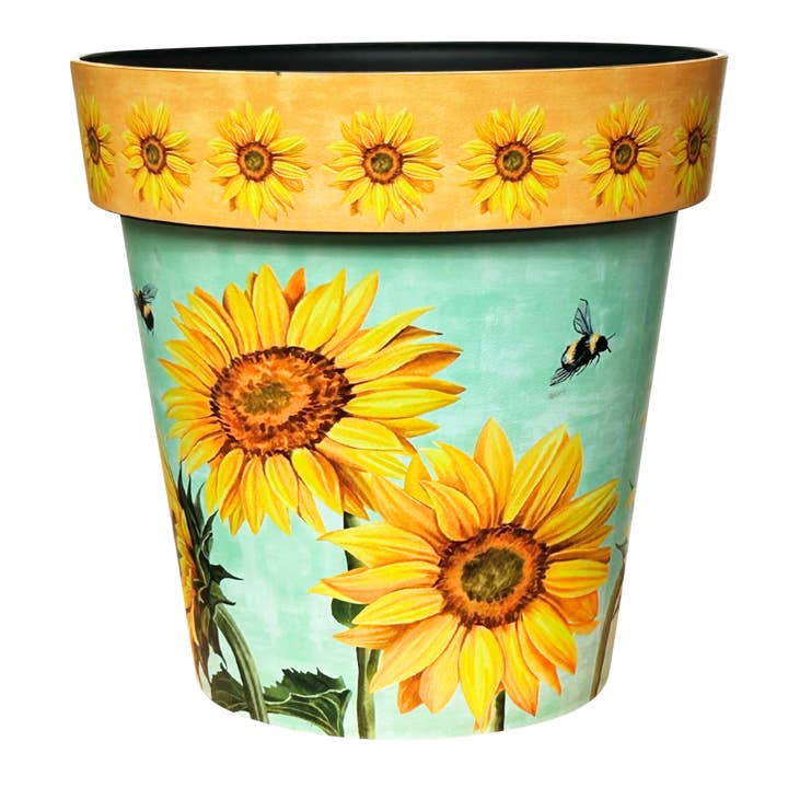 CREEKWOOD GARDEN AND GIFT LTD - Wholesale Plantenpot - 30cm ZestPot Aquarel Zonnebloem
