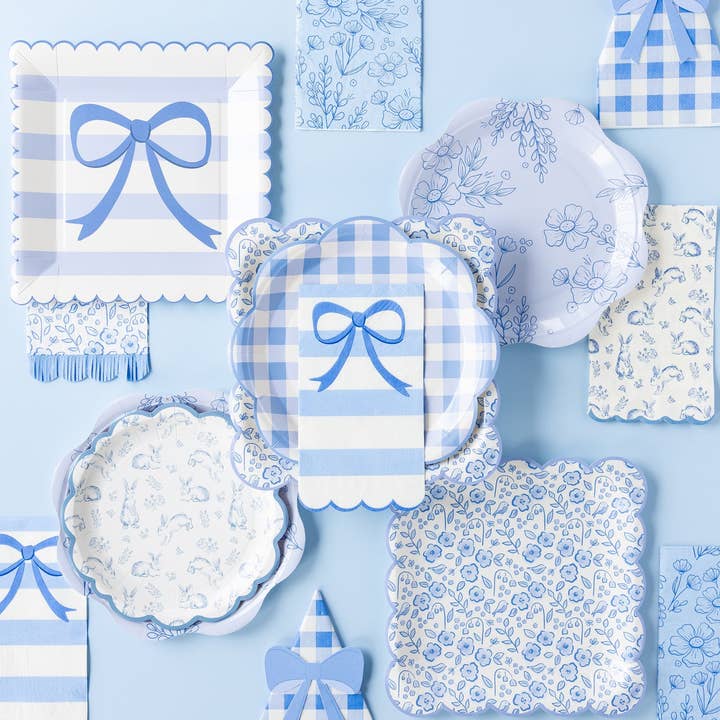 My Mind’s Eye - Wholesale Disposable Plate - BTL1140 - 8" Bunny Toile Plates2