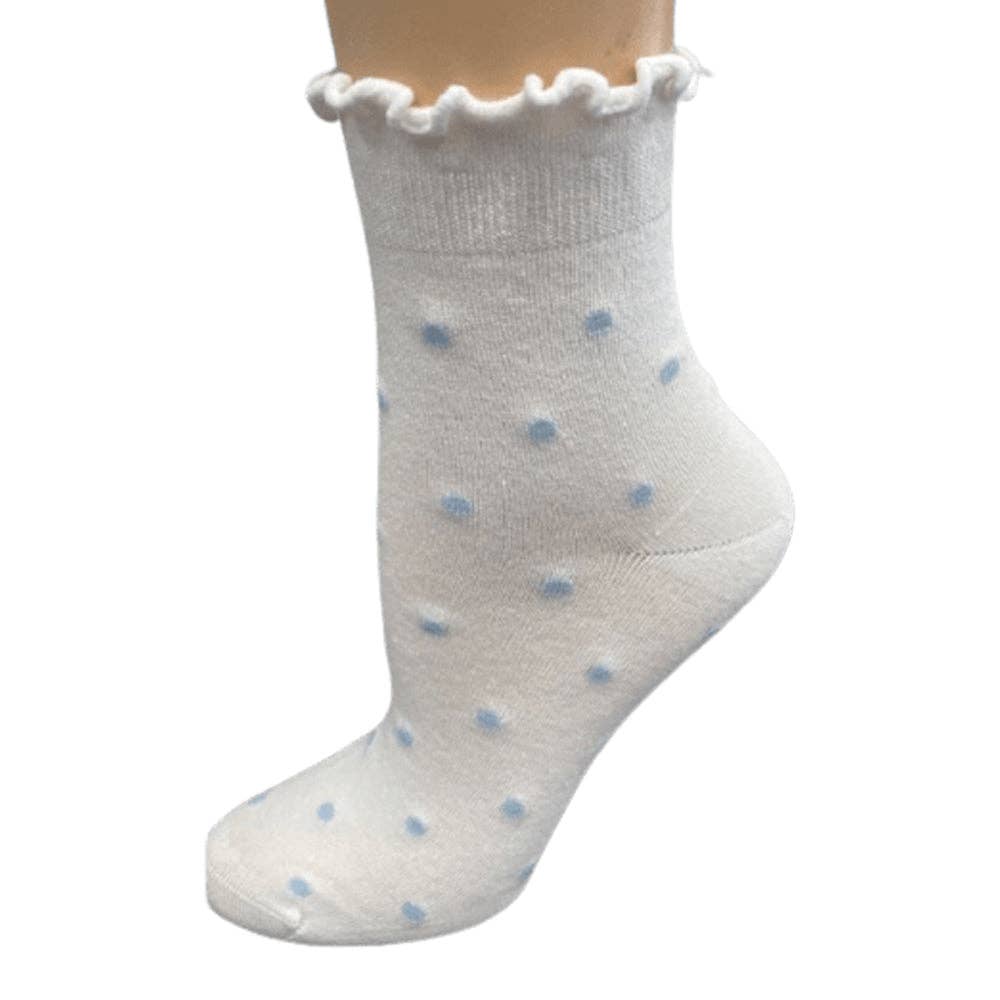 Sierra Socks - Wholesale Socks - Women's - Women's Rayon Quarter High Socks - in 4-Pair or 2-Pair Packs with Fun Lettuce Edge Ruffle Socks for Women, Girls and Teens15