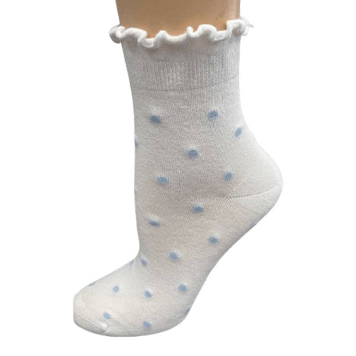 Sierra Socks - Wholesale Socks - Women's - Women's Rayon Quarter High Socks - in 4-Pair or 2-Pair Packs with Fun Lettuce Edge Ruffle Socks for Women, Girls and Teens15