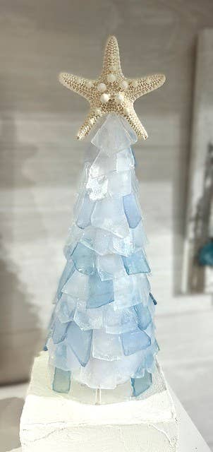 A SEAGLASS CREATION/SALTY SIGNS DESIGNS - Wholesale Christmas Decoration - 3D Seaglass Christmas Tree Box Set 14