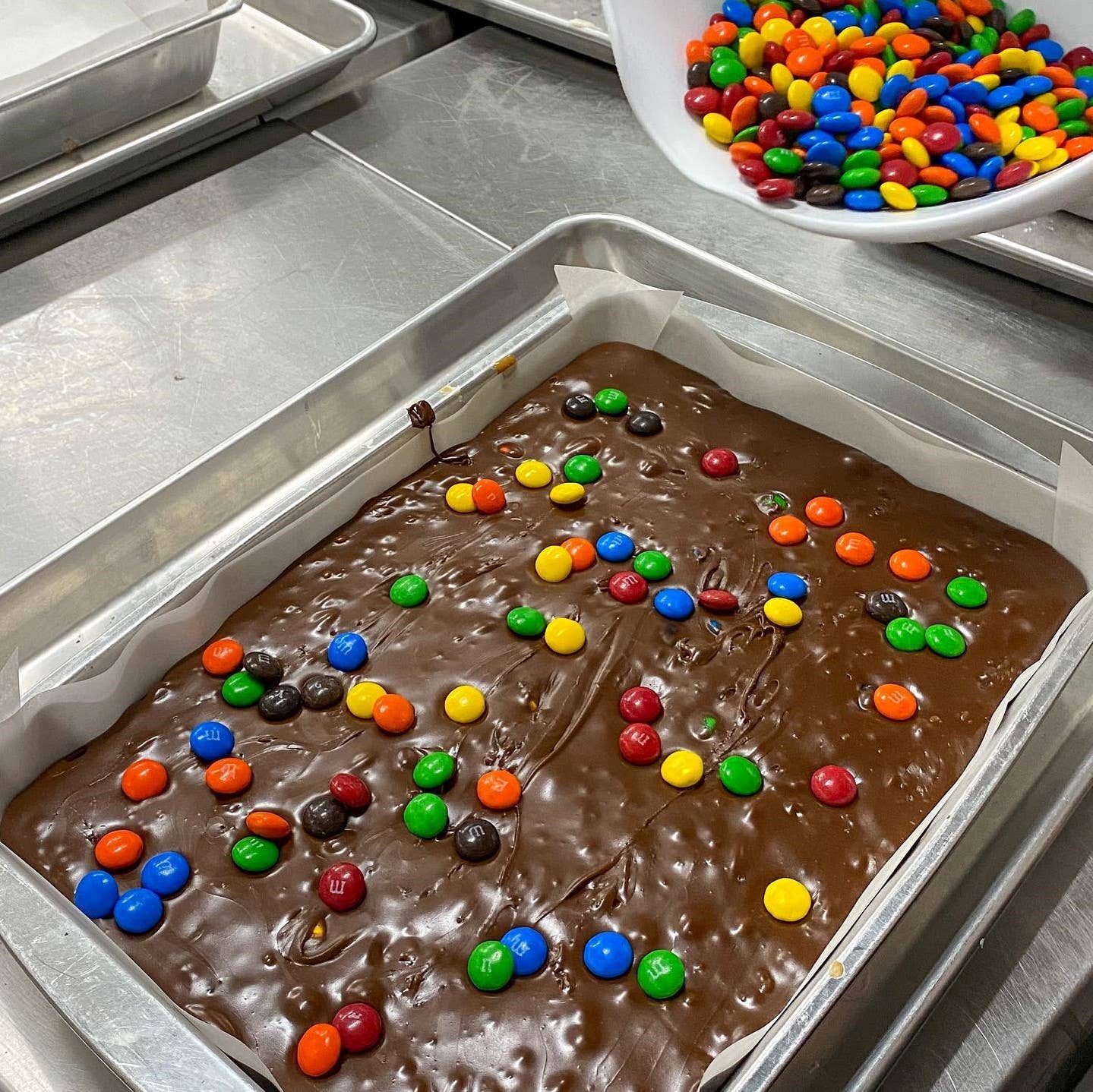 Wholesale Chocolate with M&M's 6 lb. Fudge Slab for your