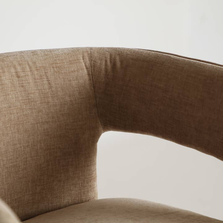 Kodu - Wholesale Chair - Beige velvet chair measuring 68x66x73cm3