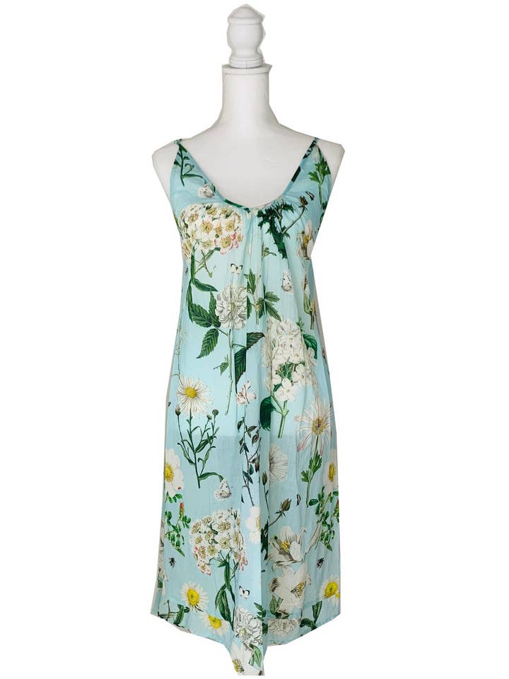 Short Strappy Nightie - Heavenly Aqua for wholesale by Rosehip Design