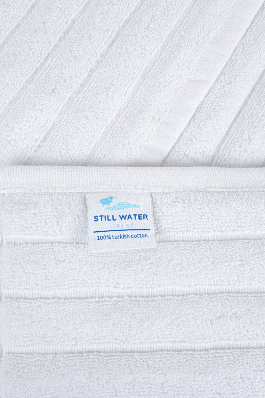 White Euphoria Luxury 6-Piece Turkish Cotton Towel Set for wholesale on Faire2