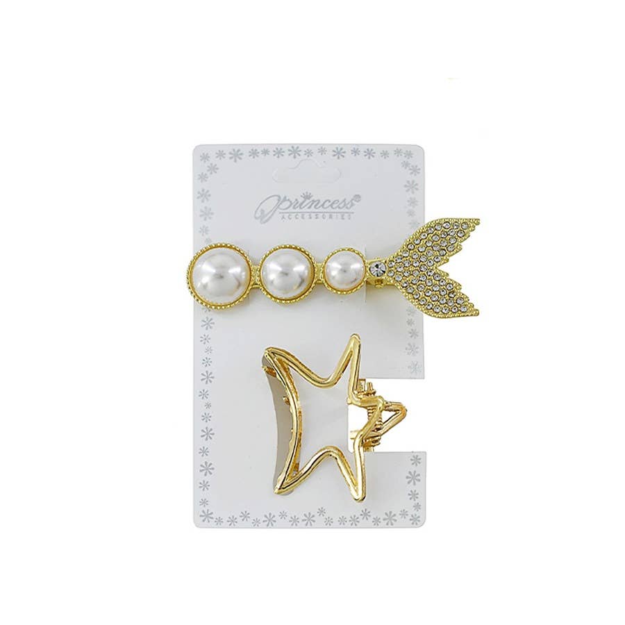 MÉLANGER LA COULEUR Ensemble de pinces à cheveux au design varié en vente sur Faire5