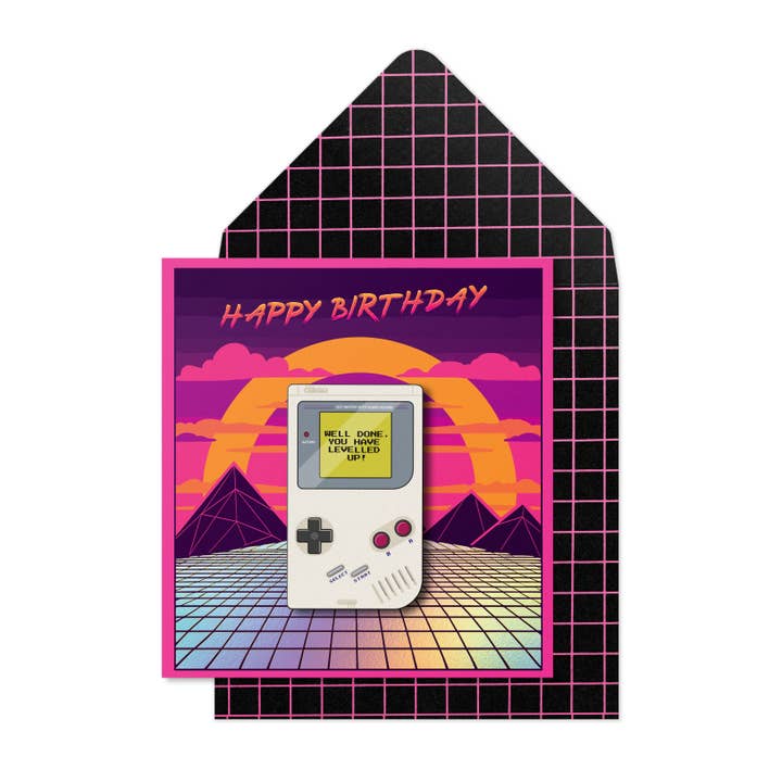 Birthday Game Boy Greeting Card for wholesale by Tache