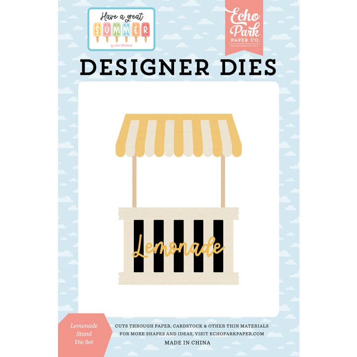 Have A Great Summer: Lemonade Stand Large Die Set for wholesale by Echo Park Paper Co.