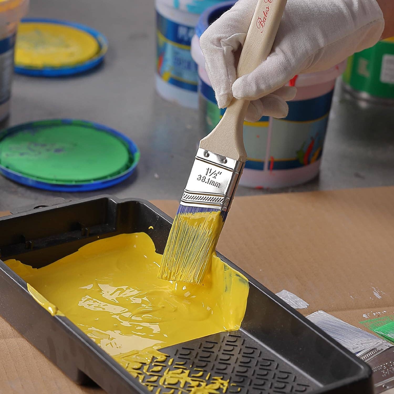 Bates Choice - Wholesale Paint/Wax Brush - Bates- Paint Brushes, 1-Inch, 12 Pack6