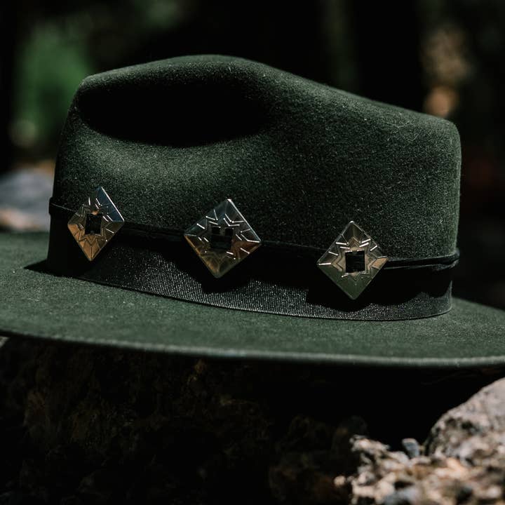 Diamond Concho Hat Band for wholesale by Mojave Mint
