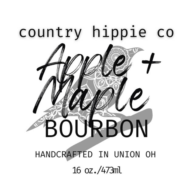 Vela de 16 oz inspirada en boticario de manzana y bourbon de arce para venta al por mayor de Country Hippie Co.