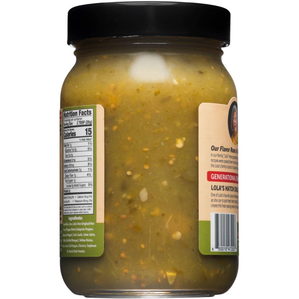 Lola's Fine Hot Sauce - Wholesale Salsa - Hatch Green Chile & Sweet Corn Salsa 16 oz - Mild3