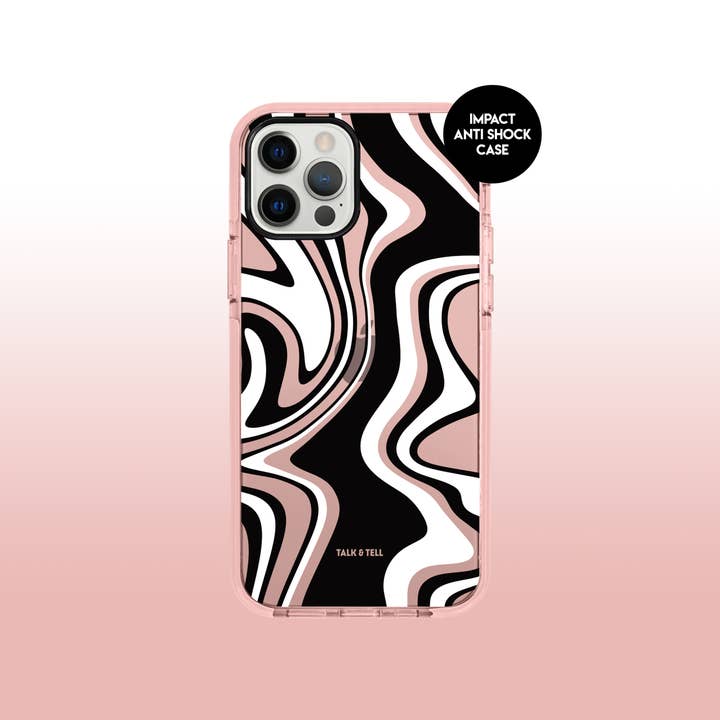 Swirl Pink Impact iPhone Case for wholesale by Talk and Tell