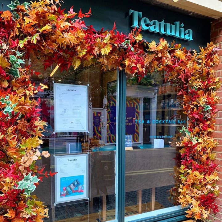 IVY CRUZ – wholesale Bunting/garland – Foliage Garland, Fall Garland, Fall Swag, Orange And Red