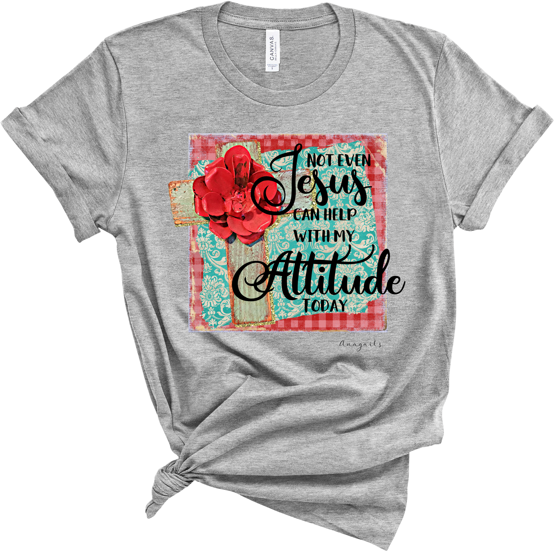 Anagails - Wholesale Screen Printed T-Shirt - Women's - Attitude1