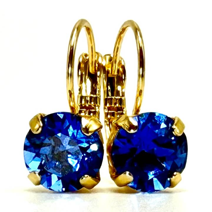 Boucles d'oreilles en cristal, boucles d'oreilles bleues, boucles d'oreilles scintillantes pour la vente par Heartmade Jewelry