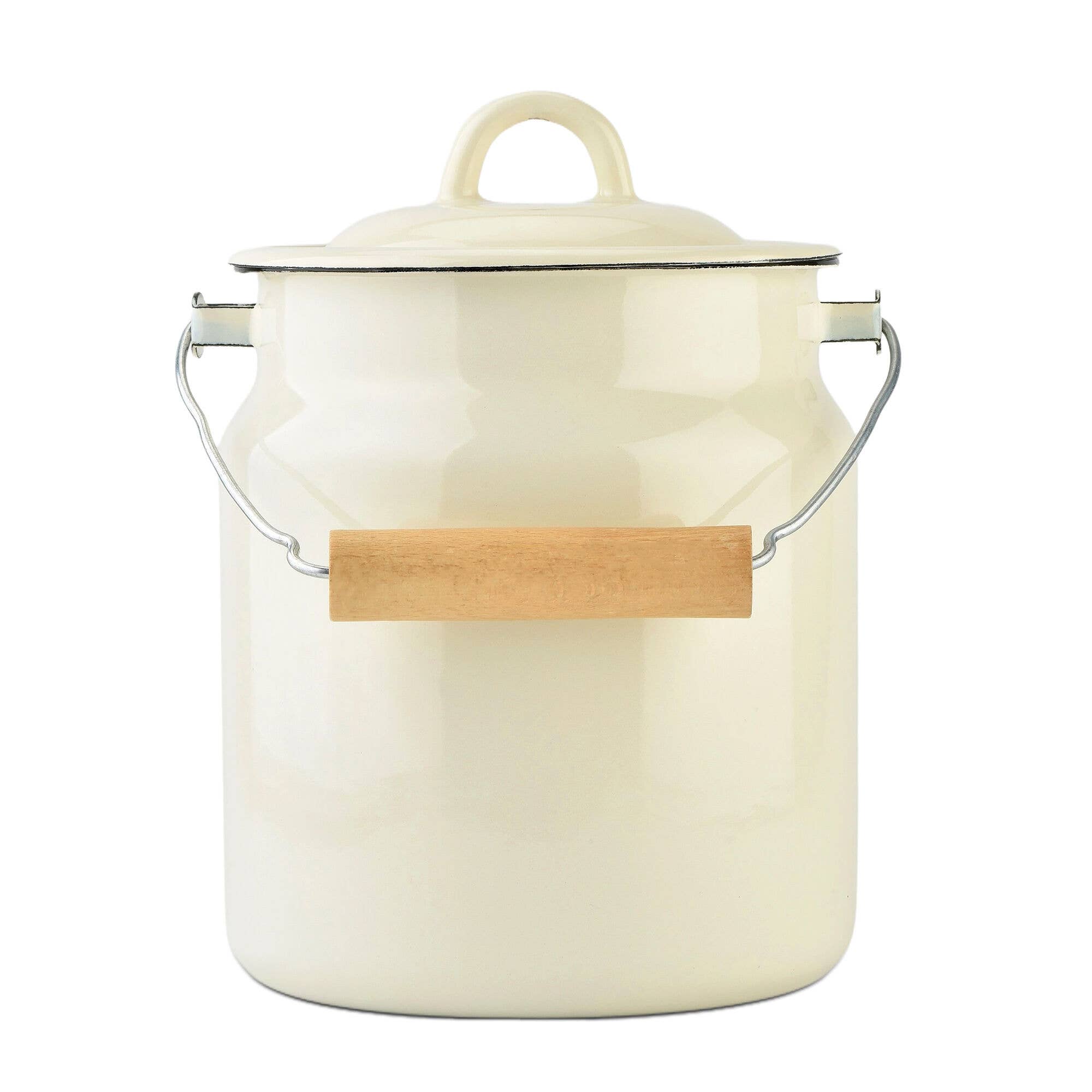 STP - Wholesale Jar - Vintage Style Enamel Milk Can with Lid 3.5-qt10