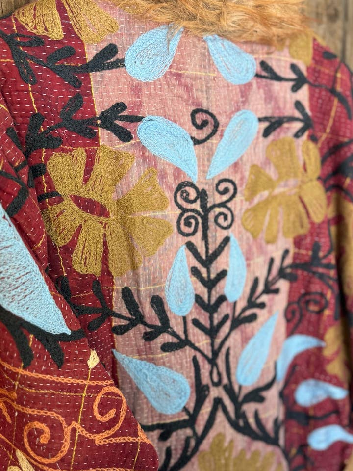 Wylder Trading Company - Wholesale Fur/Faux Fur Coat - Women's - Canyon Bloom Coat 027 (Long-Length) | Penny Lane Style Boho7