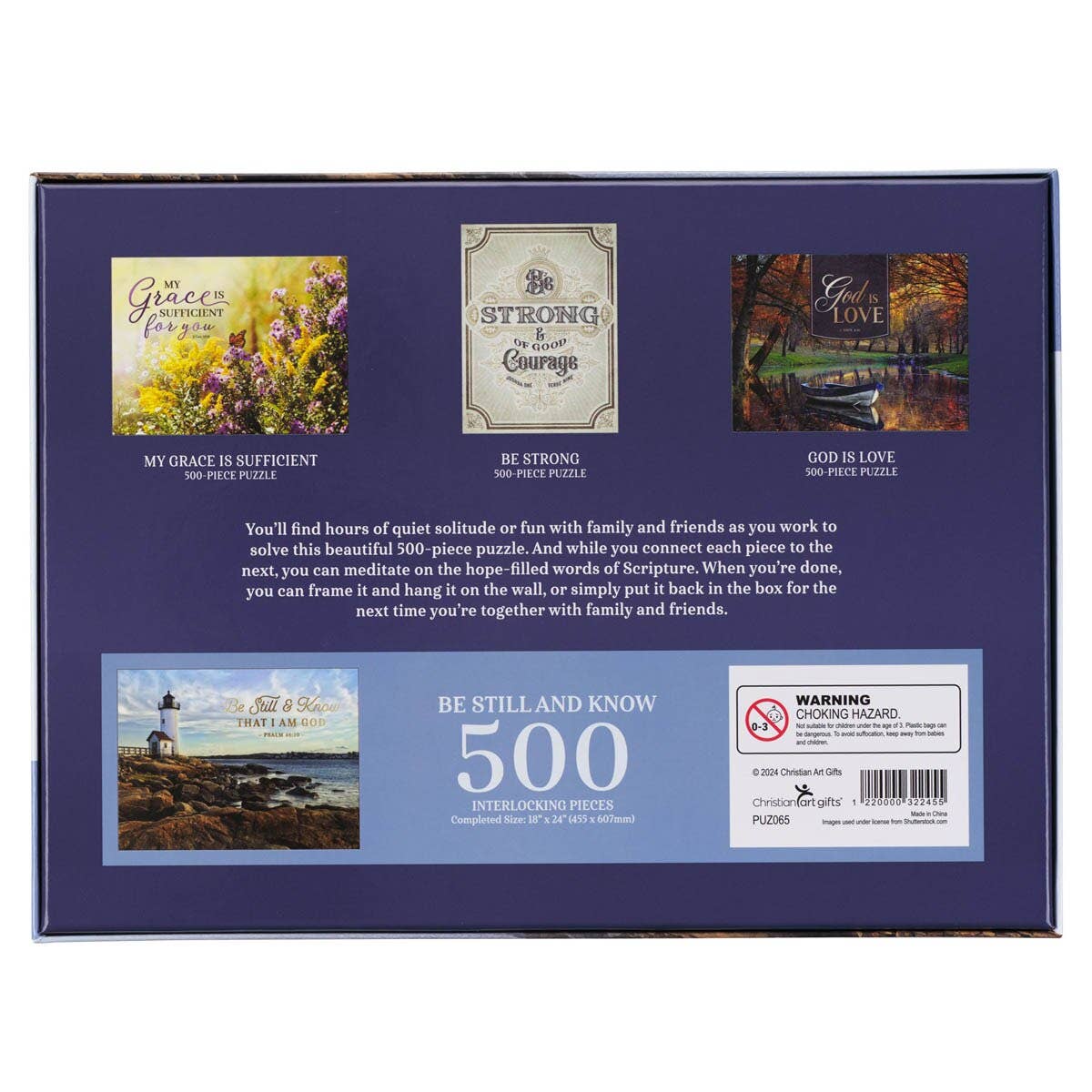 Christian Art Gifts - Wholesale Puzzle - Adult - Puzzle 500 pc. Be Still Ps. 46:102