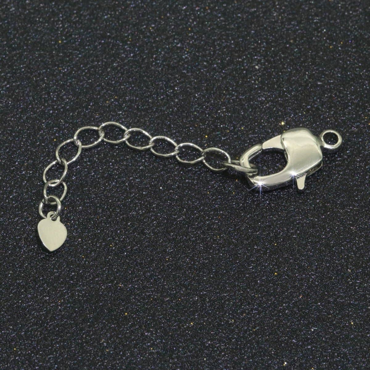 Aim Eternal - Vente Collier maille et chaîne - Rallonge de chaîne plaquée or de 2,5 pouces pour collier, bracelet, composant de fourniture, accessoires, rallonges avec breloque cœur + fermoir mousqueton L-504 L-5051