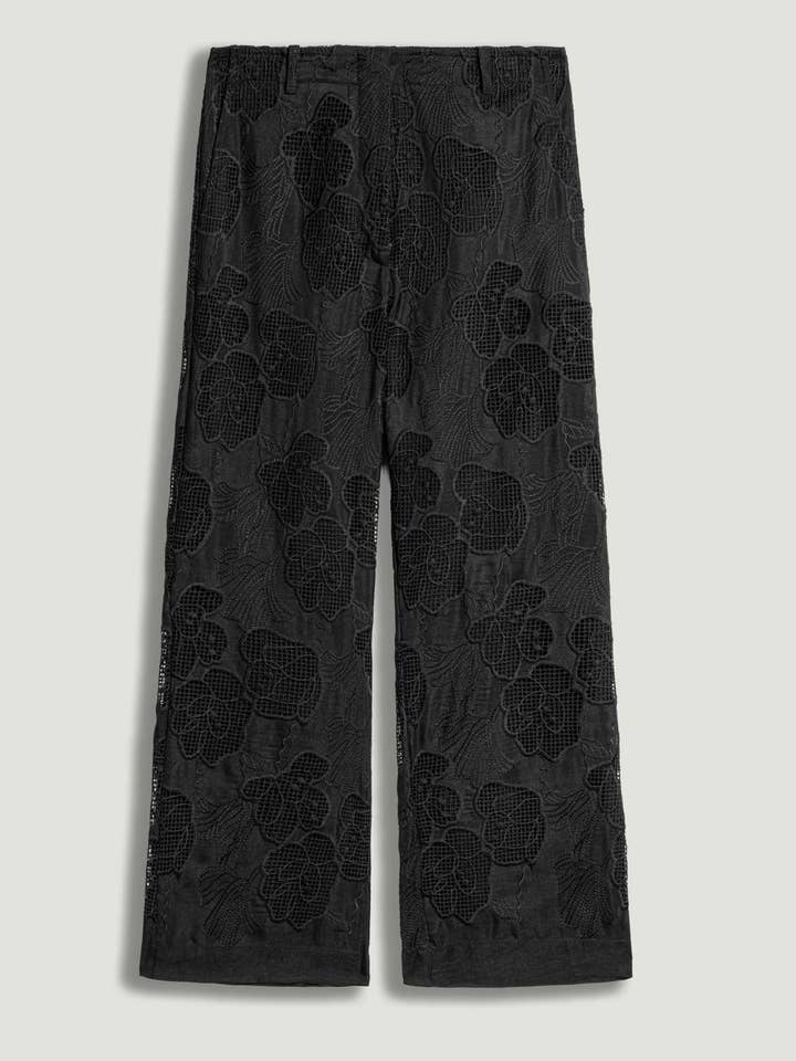 Printed Relaxed Straight-Leg Pants for wholesale by NOCTURNE