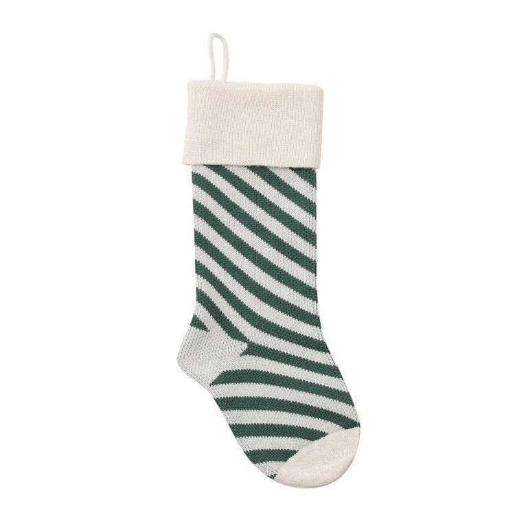 MKS America - Wholesale Holiday Stocking - Diagonal Stripes Christmas Stocking2
