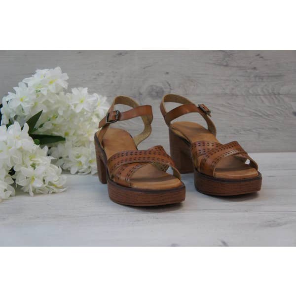 Top Staka – Engroshandel sandal - Dame – Kvinder Platform Træ effekt hæle dæmpning sandaler