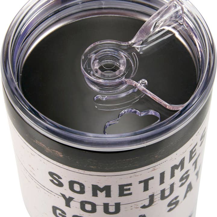 Primitives by Kathy - Wholesale Drinking Glass/Cup - Cluck It Coffee Tumbler