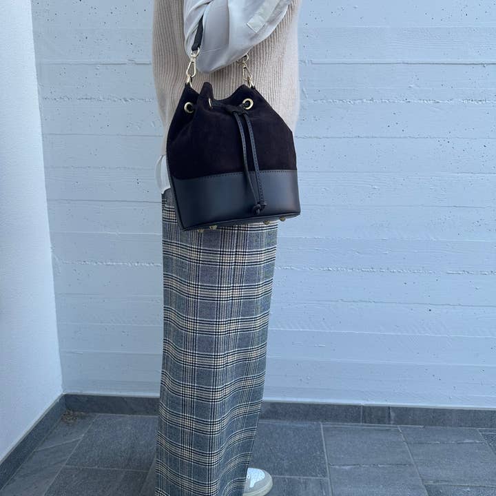 Zhade – Bolsa de ombro – Mulher por atacado – BALDE CLÁSSICO - CAMURÇA9