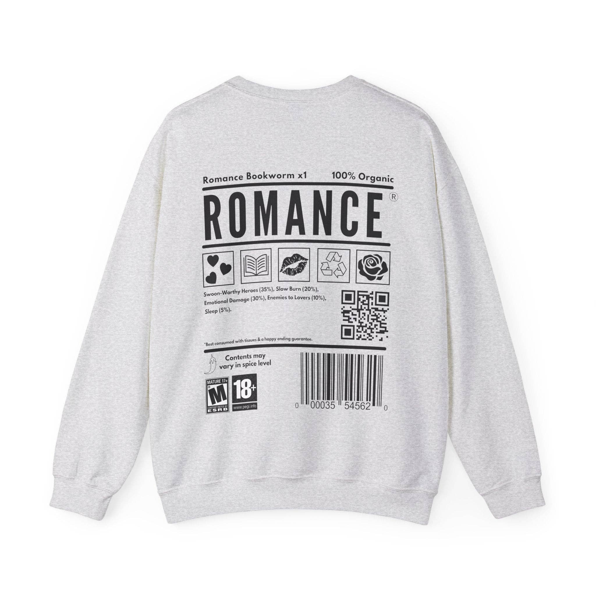 MagicMerchEmporium - Vente Sweat-shirt à imprimés – unisexe - Sweat-shirt ROMANCE BOOKWORM7