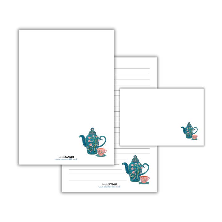 Floral Teapot for wholesale by Simple Scribble