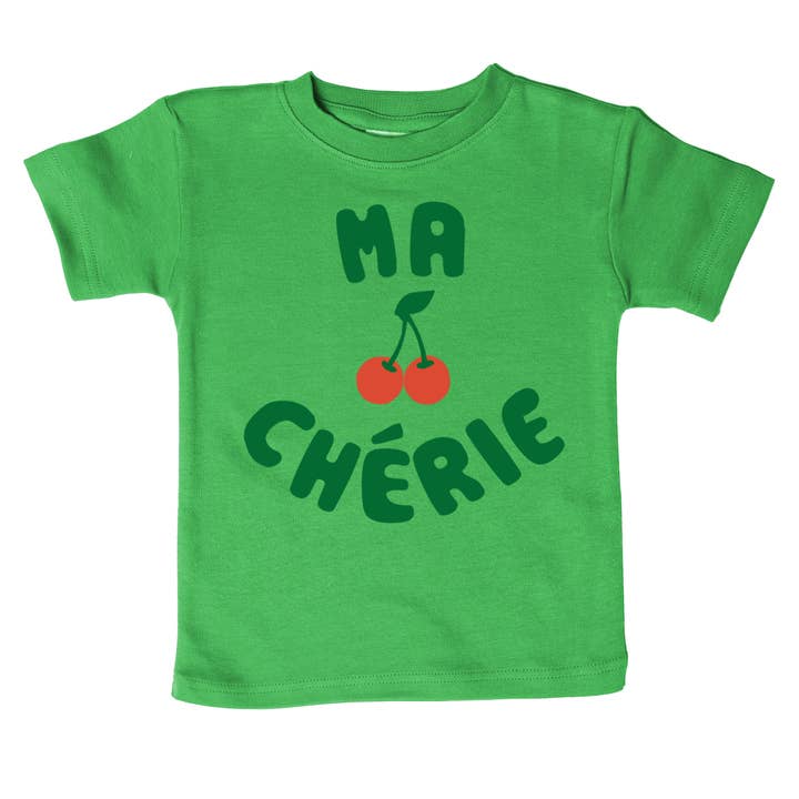 Spunky Stork - Wholesale Screen Printed T-Shirt - Kids - Ma Cherie French Cherry Baby Toddler Organic Graphic Shirt11