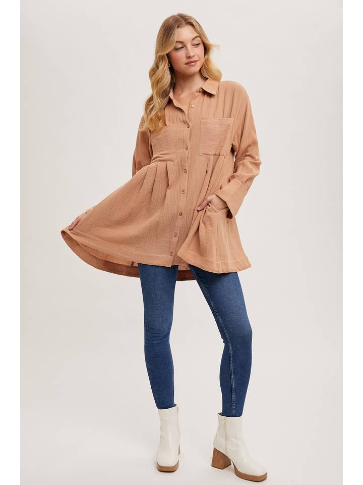 Bluivy - Wholesale Jurk - Dames - TUNIEKJURK MET KNOOPSLUITING13