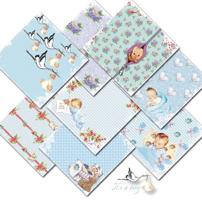 It'S A Boy - 6'X 6' Scrapbook Paper for wholesale by DECORER