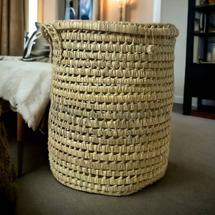 cofre de almacenamiento | Cesta de almacenamiento | Caja de almacenamiento de hojas de palma para venta al por mayor de Berberparadise
